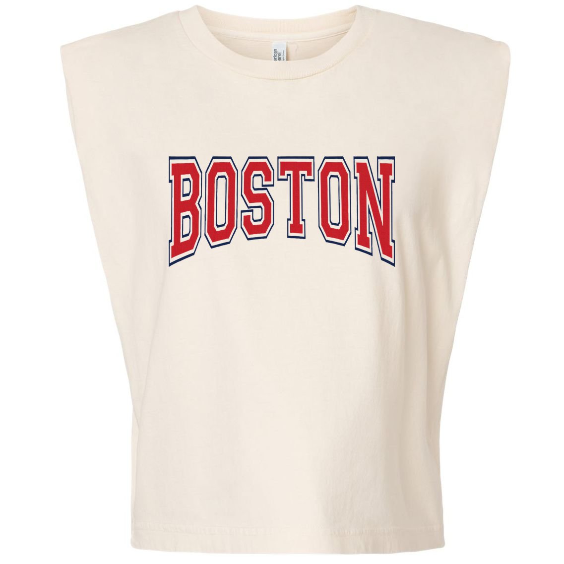 Boston Massachusetts Garment-Dyed Women's Muscle Tee