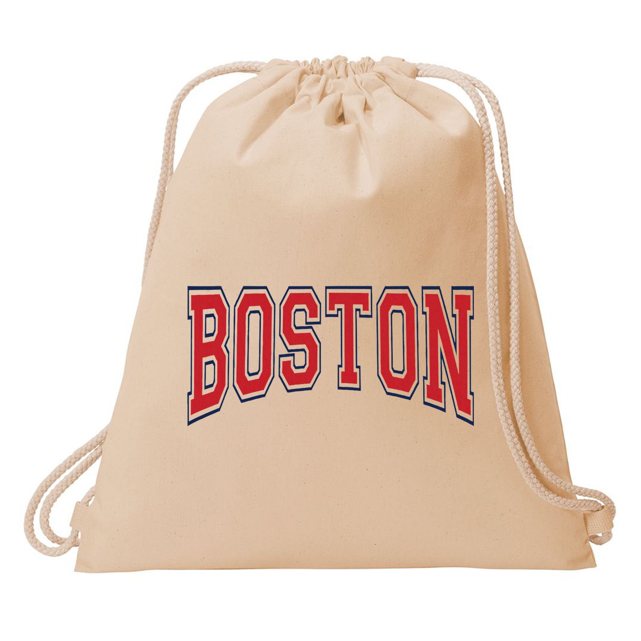 Boston Massachusetts Drawstring Bag