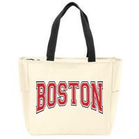 Boston Massachusetts Zip Tote Bag