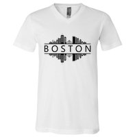 Boston Massachusetts V-Neck T-Shirt