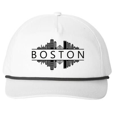 Boston Massachusetts Snapback Five-Panel Rope Hat