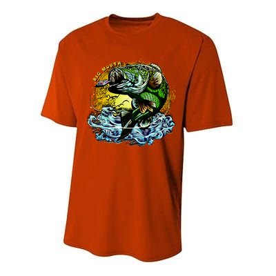 Big Mouth Bass Performance Sprint T-Shirt