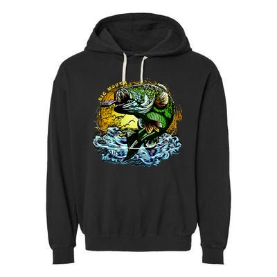 Big Mouth Bass Garment-Dyed Fleece Hoodie