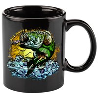 Big Mouth Bass 11oz C Handle Ceramic Mug