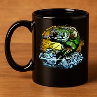 Big Mouth Bass 11oz C Handle Ceramic Mug