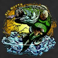 Big Mouth Bass 11oz C Handle Ceramic Mug