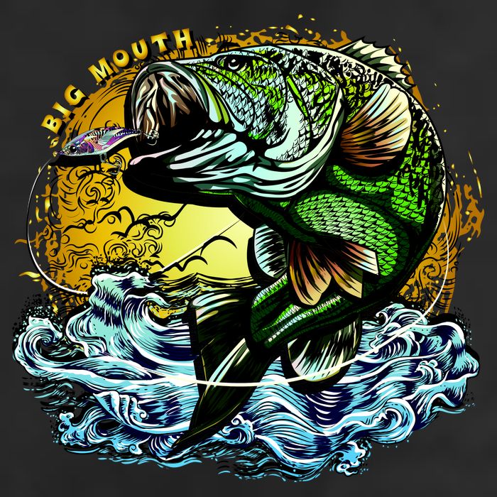 Big Mouth Bass 11oz C Handle Ceramic Mug