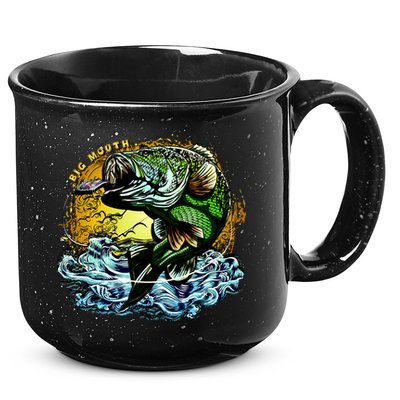Big Mouth Bass 15oz Campfire Ceramic Mug