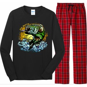 Big Mouth Bass Long Sleeve Pajama Set