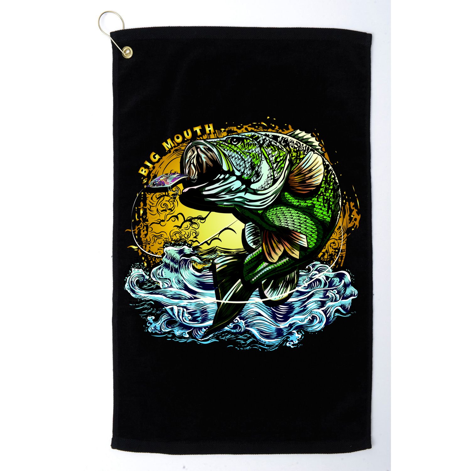 Big Mouth Bass Golf Towel