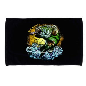 Big Mouth Bass Microfiber Hand Towel