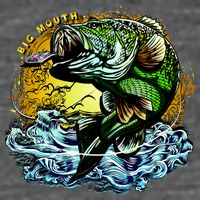 Big Mouth Bass Button