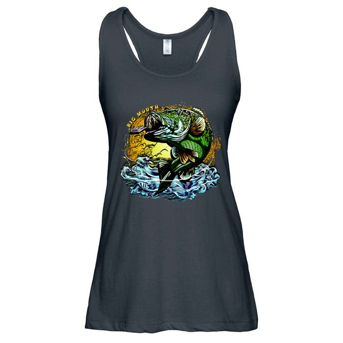 Big Mouth Bass Ladies Essential Flowy Tank