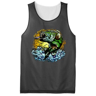 Big Mouth Bass Mesh Reversible Basketball Jersey Tank