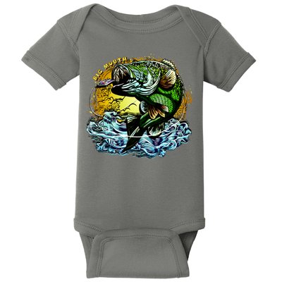 Big Mouth Bass Baby Bodysuit