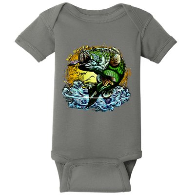 Big Mouth Bass Baby Bodysuit