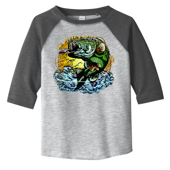 Big Mouth Bass Toddler Fine Jersey T-Shirt