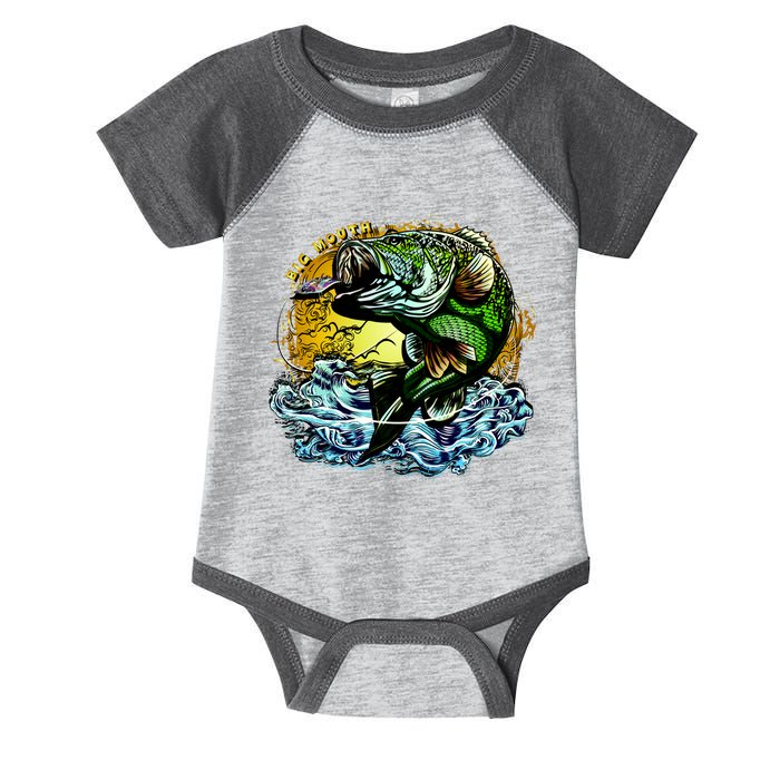 Big Mouth Bass Infant Baby Jersey Bodysuit