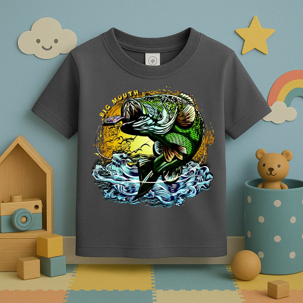 Big Mouth Bass Toddler T-Shirt