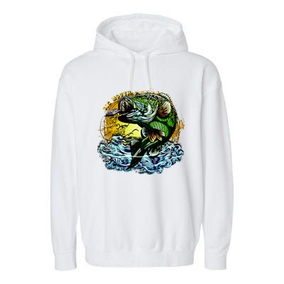 Big Mouth Bass Garment-Dyed Fleece Hoodie