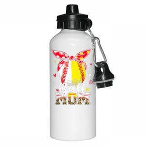 Ball Mom Baseball Softball Mom Mothers Day Mama Aluminum Water Bottle