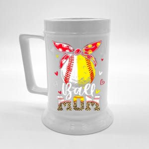 Ball Mom Baseball Softball Mom Mothers Day Mama Beer Stein