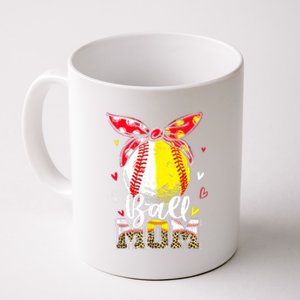 Ball Mom Baseball Softball Mom Mothers Day Mama Coffee Mug