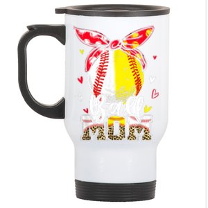 Ball Mom Baseball Softball Mom Mothers Day Mama Stainless Steel Travel Mug