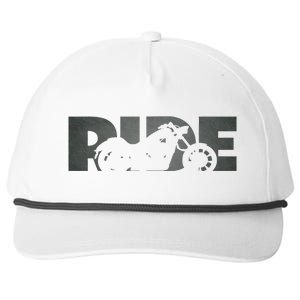 Biker Motorcycle Snapback Five-Panel Rope Hat