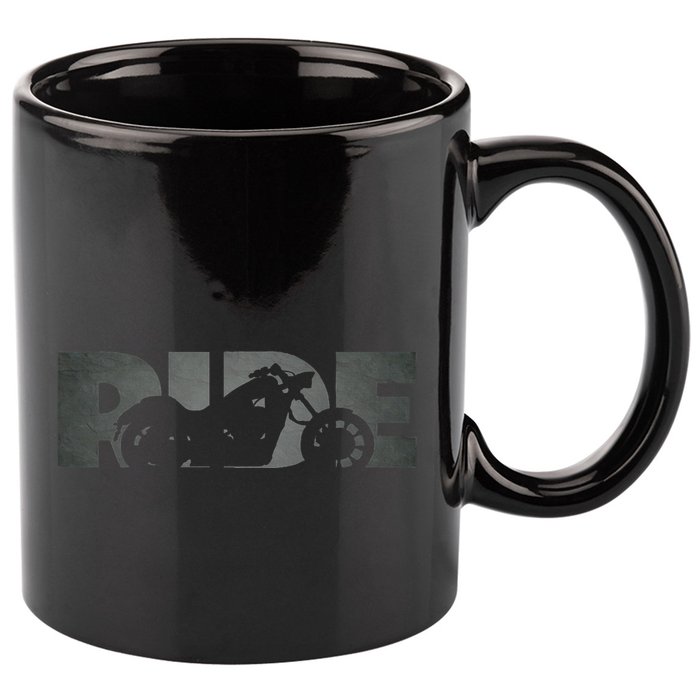 Biker Motorcycle 11oz C Handle Ceramic Mug