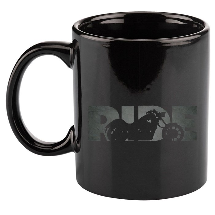 Biker Motorcycle 11oz C Handle Ceramic Mug