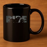 Biker Motorcycle 11oz C Handle Ceramic Mug