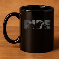 Biker Motorcycle 11oz C Handle Ceramic Mug