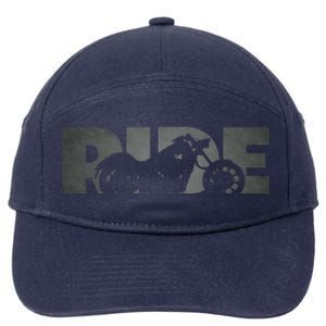 Biker Motorcycle 7-Panel Snapback Hat