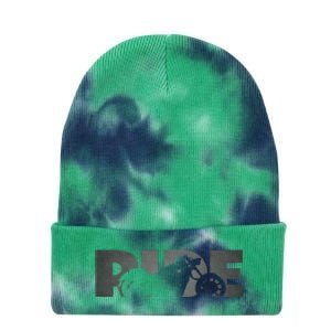 Biker Motorcycle Tie Dye 12in Knit Beanie