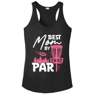 Best Mom By Par Ultimate Frisbee Gift Ladies PosiCharge Competitor Racerback Tank