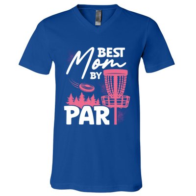 Best Mom By Par Ultimate Frisbee Gift V-Neck T-Shirt