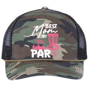 Best Mom By Par Ultimate Frisbee Gift Retro Rope Trucker Hat Cap