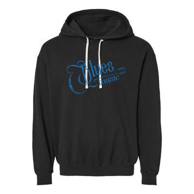 Blues Music Blues Lover Musician Guitarist Guitar Player Garment-Dyed Fleece Hoodie