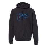 Blues Music Blues Lover Musician Guitarist Guitar Player Premium Hoodie