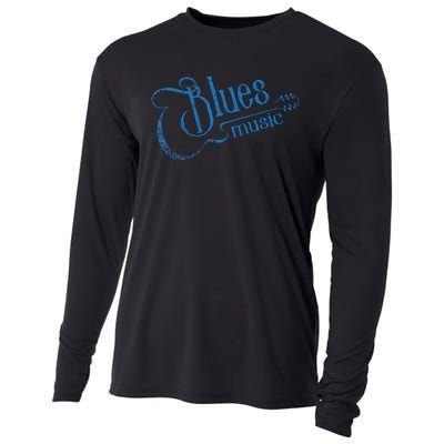 Blues Music Blues Lover Musician Guitarist Guitar Player Cooling Performance Long Sleeve Crew