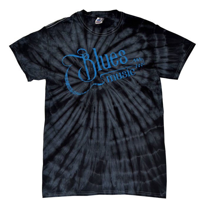 Blues Music Blues Lover Musician Guitarist Guitar Player Tie-Dye T-Shirt