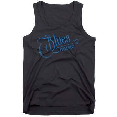 Blues Music Blues Lover Musician Guitarist Guitar Player Tank Top