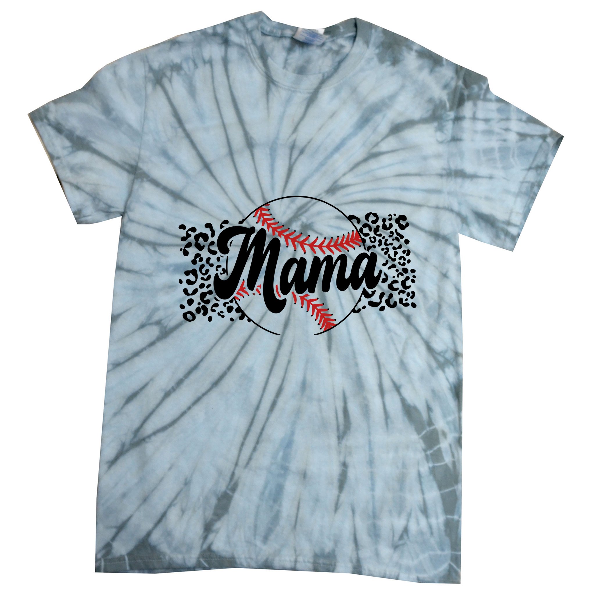 Baseball Mom Tie-Dye T-Shirt