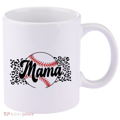 Baseball Mom 11oz C Handle Ceramic Mug