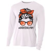 Basketball Mom Basketball Lover Mothers Day Messy Bun Cooling Performance Long Sleeve Crew