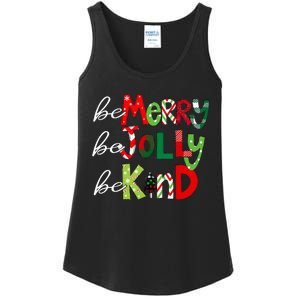 Be Merry Be Jolly Be Kind Teacher Christmas Ladies Essential Tank