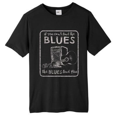 Blues Music Band Lover Vintage Guitar Teacher Funny Blues Tall Fusion ChromaSoft Performance T-Shirt