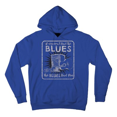 Blues Music Band Lover Vintage Guitar Teacher Funny Blues Hoodie