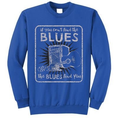 Blues Music Band Lover Vintage Guitar Teacher Funny Blues Sweatshirt